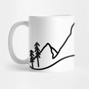 Mountain Sun Wave Mug